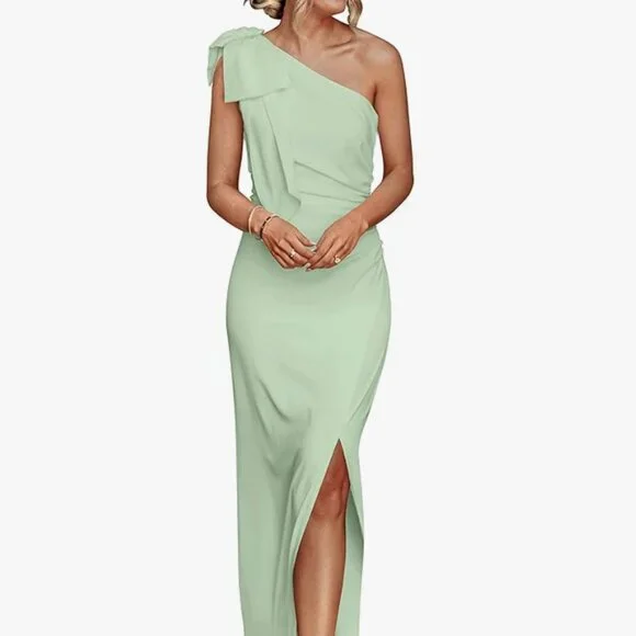 green emerald velvet dress PRETTYGARDEN Women's 2025 Summer Satin Dress Elegant Sleeveless Mock Neck  Cocktail Party Maxi Dresses (Army Green,Small) at Amazon Women's Clothing  store main image 1